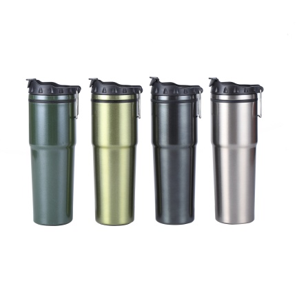 720 ml vacuum thermal tumbler with 304 s/s inner, 201 s/s outer with paint coating, two kinds of lid available